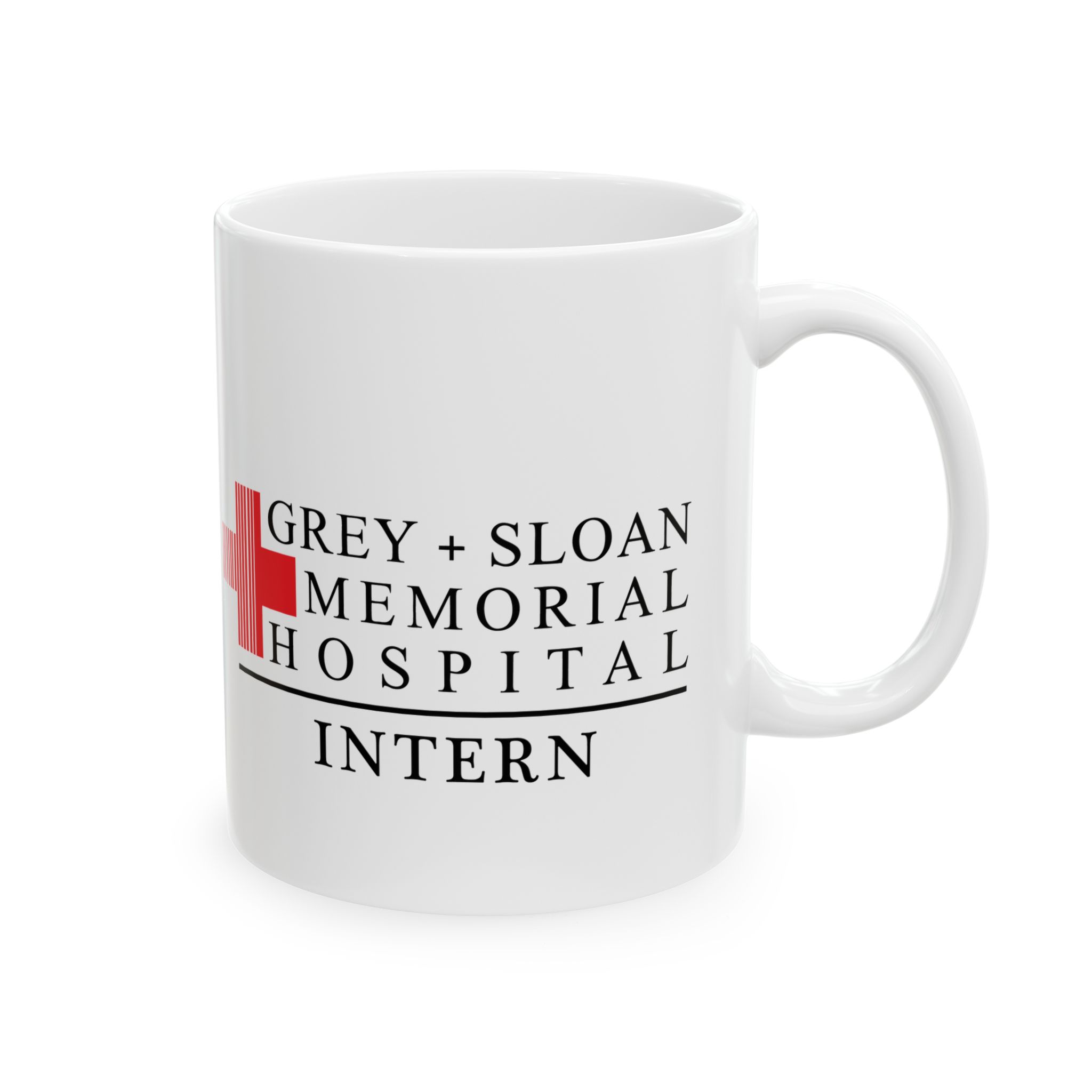 Grey + Sloan Memorial Hospital | Intern – Medical Coffee Mug – 11oz/15oz Ceramic Mug