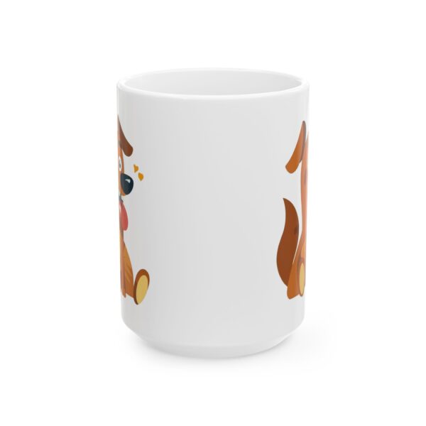 4045176233817799791_2048.jpeg Happy Orange Dog Dog Lover Mug – Cute Cartoon Puppy Coffee Mug – 11oz/15oz Ceramic Mug