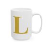 4063969553077181442_2048-1.jpeg Gold Letter L Monogram Mug – Gold Initial Alphabet Coffee Mug – 11oz/15oz Ceramic Mug
