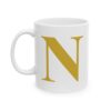 4070265647722902225_2048-1.jpeg Gold Letter N Monogram Mug – Gold Initial Alphabet Coffee Mug – 11oz/15oz Ceramic Mug