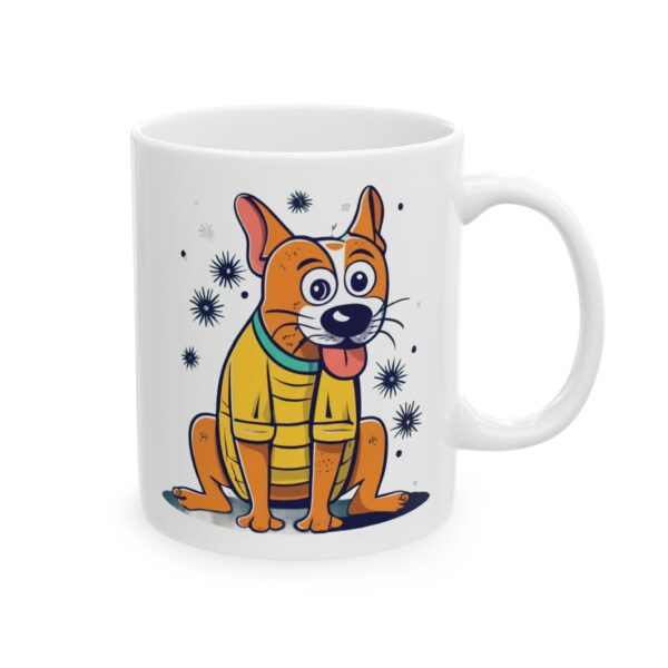4262123348951582805_2048.jpeg Dog in Yellow Sweater Dog Lover Mug – Cute Cartoon Puppy Coffee Mug – 11oz/15oz Ceramic Mug