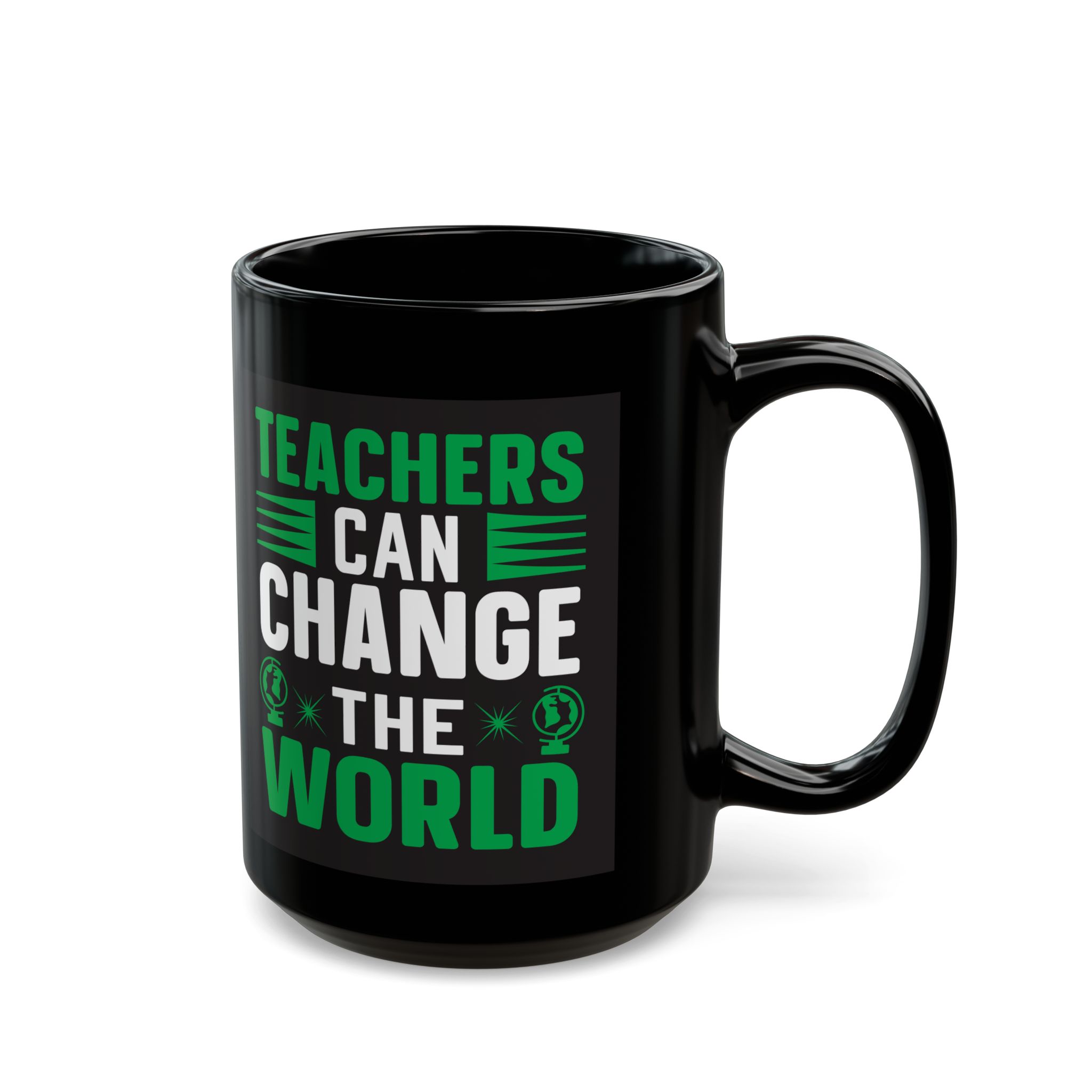Teacher Appreciation Mug "Teachers Can Change the World" Black Mug — Coffee Cup (11oz/15oz) - Image 6