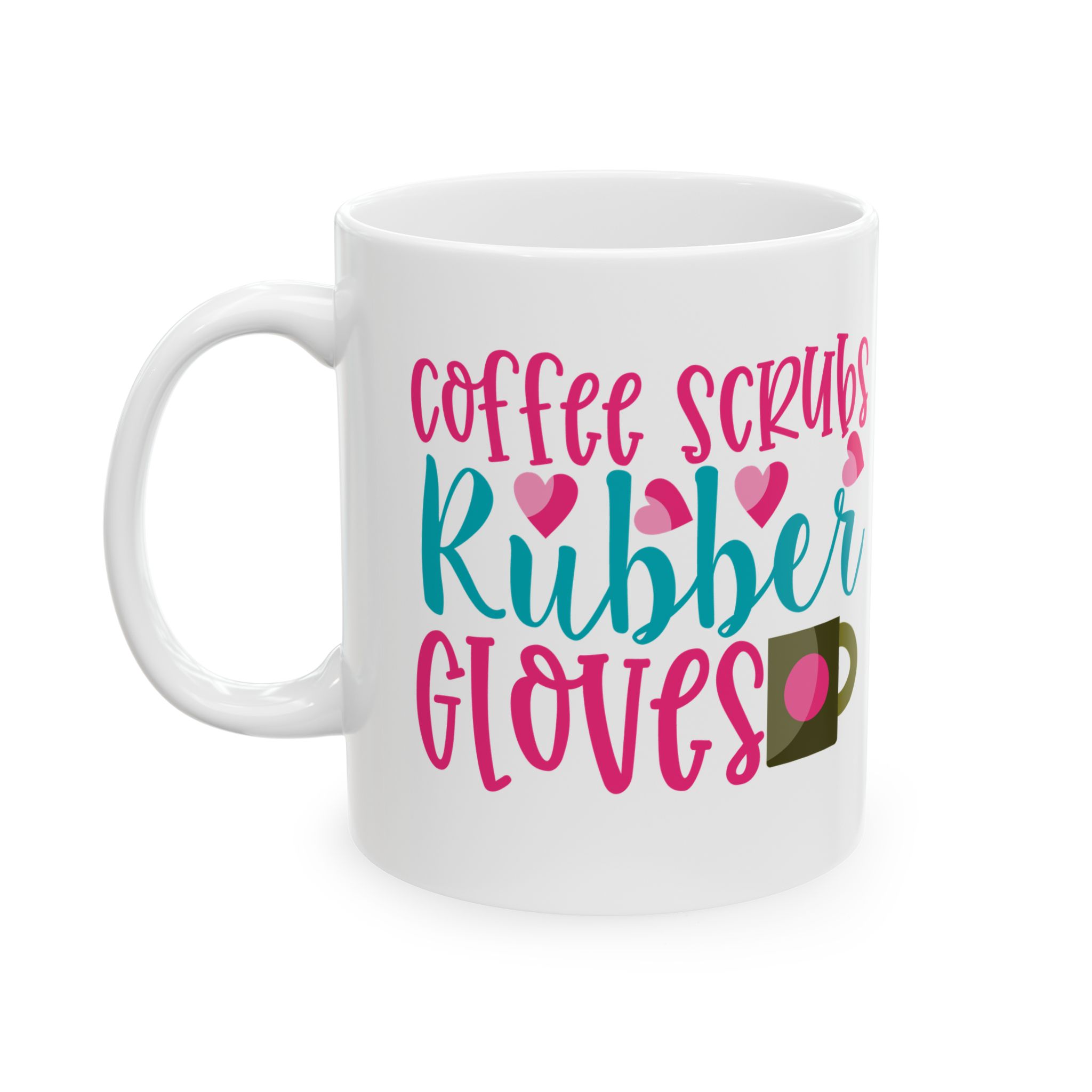 Coffee Scrubs Rubber Gloves – Medical Coffee Mug – 11oz/15oz Ceramic Mug - Image 3
