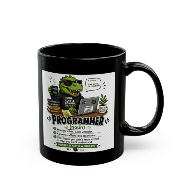 4400655527022127568_2048.jpeg Programmer Noun Powered by Coffee and Curiosity Mug – Career Gift Coffee Mug – 11oz/15oz Ceramic Mug