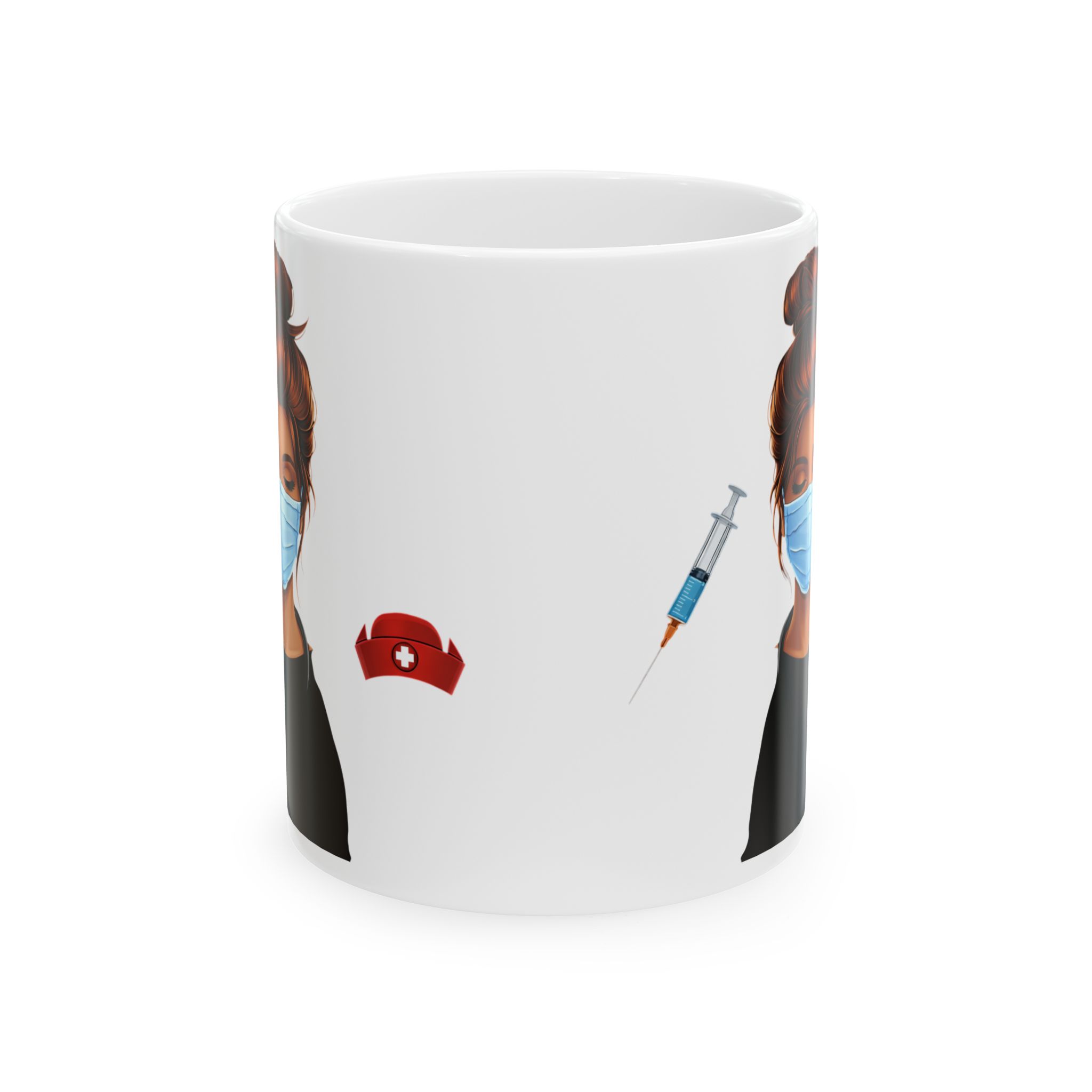 Nurse Syringe and Cap – Medical Nurse Coffee Mug – 11oz/15oz Ceramic Mug - Image 2