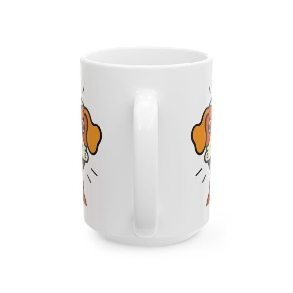 4414425615299138295_2048.jpeg Laughing Orange Hound Dog Lover Mug – Cute Cartoon Puppy Coffee Mug – 11oz/15oz Ceramic Mug