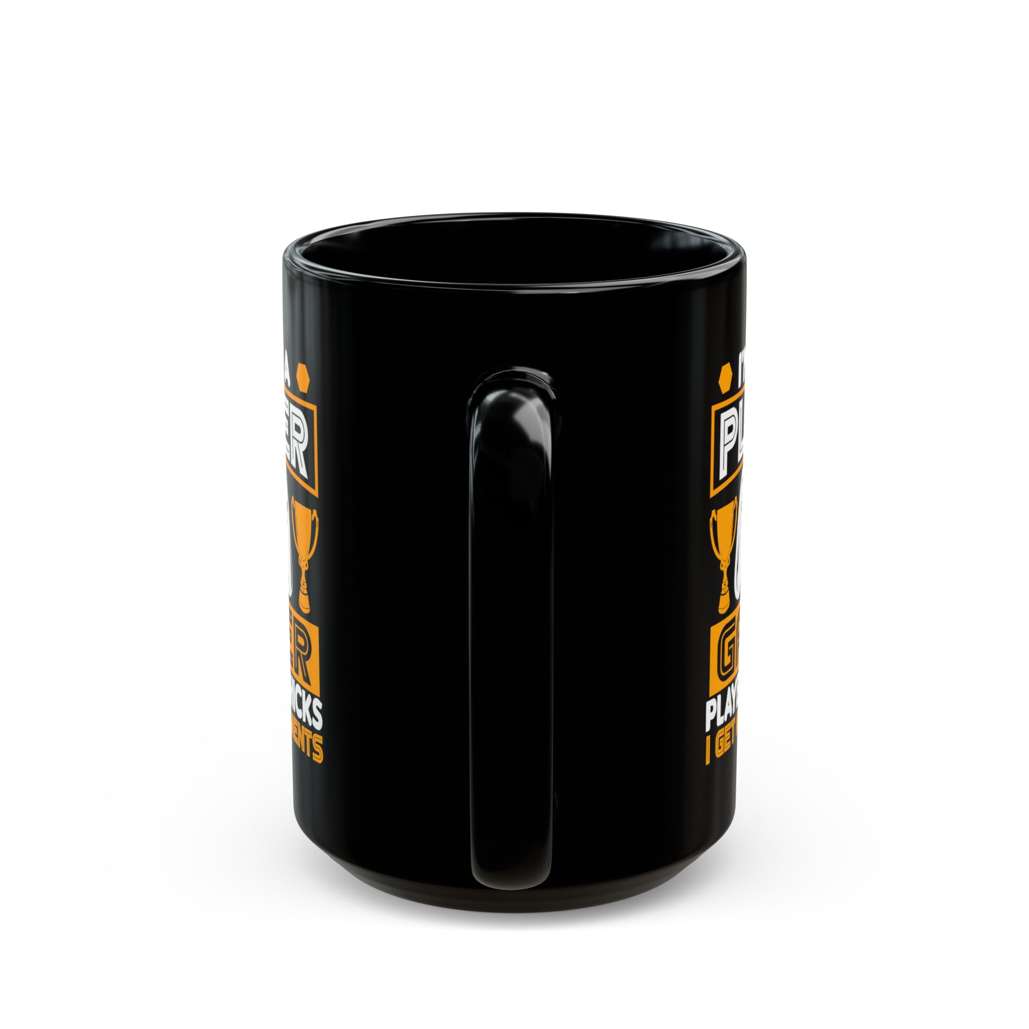 I’m Not A Player I’m A Gamer Black Mug – Funny Gamer Coffee Mug – 11oz/15oz Ceramic Mug - Image 8