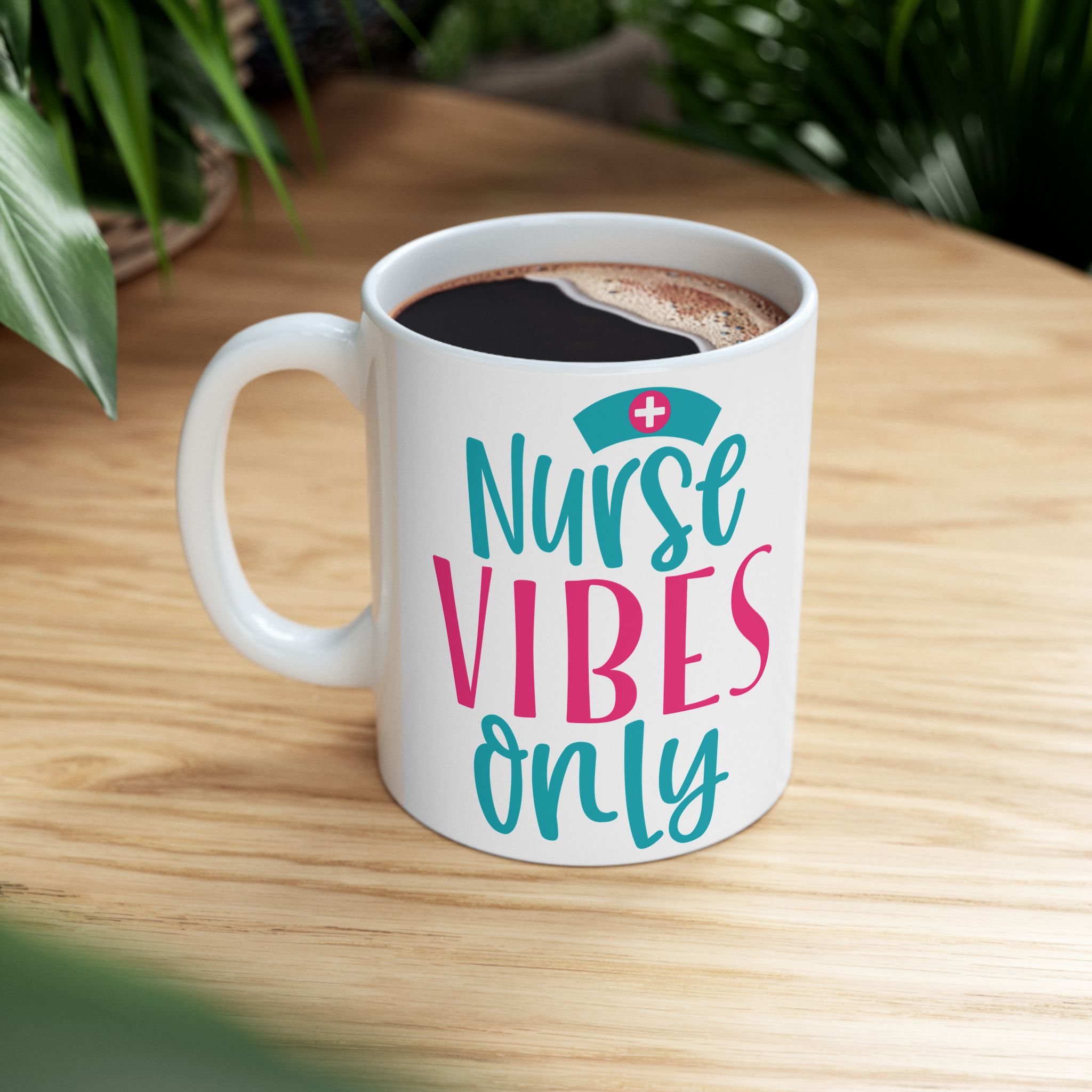 Nurse Vibes Only – Medical Coffee Mug – 11oz/15oz Ceramic Mug - Image 5