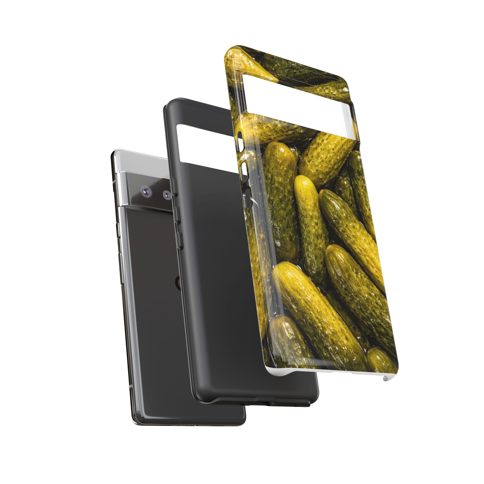 Pickle Pattern Google Pixel Phone Case — Funny Gherkin Protective Cover - Image 15