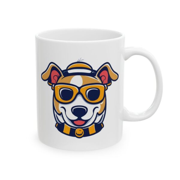 4659863680656872740_2048.jpeg Dog in Yellow Glasses Dog Lover Mug – Cute Cartoon Puppy Coffee Mug – 11oz/15oz Ceramic Mug