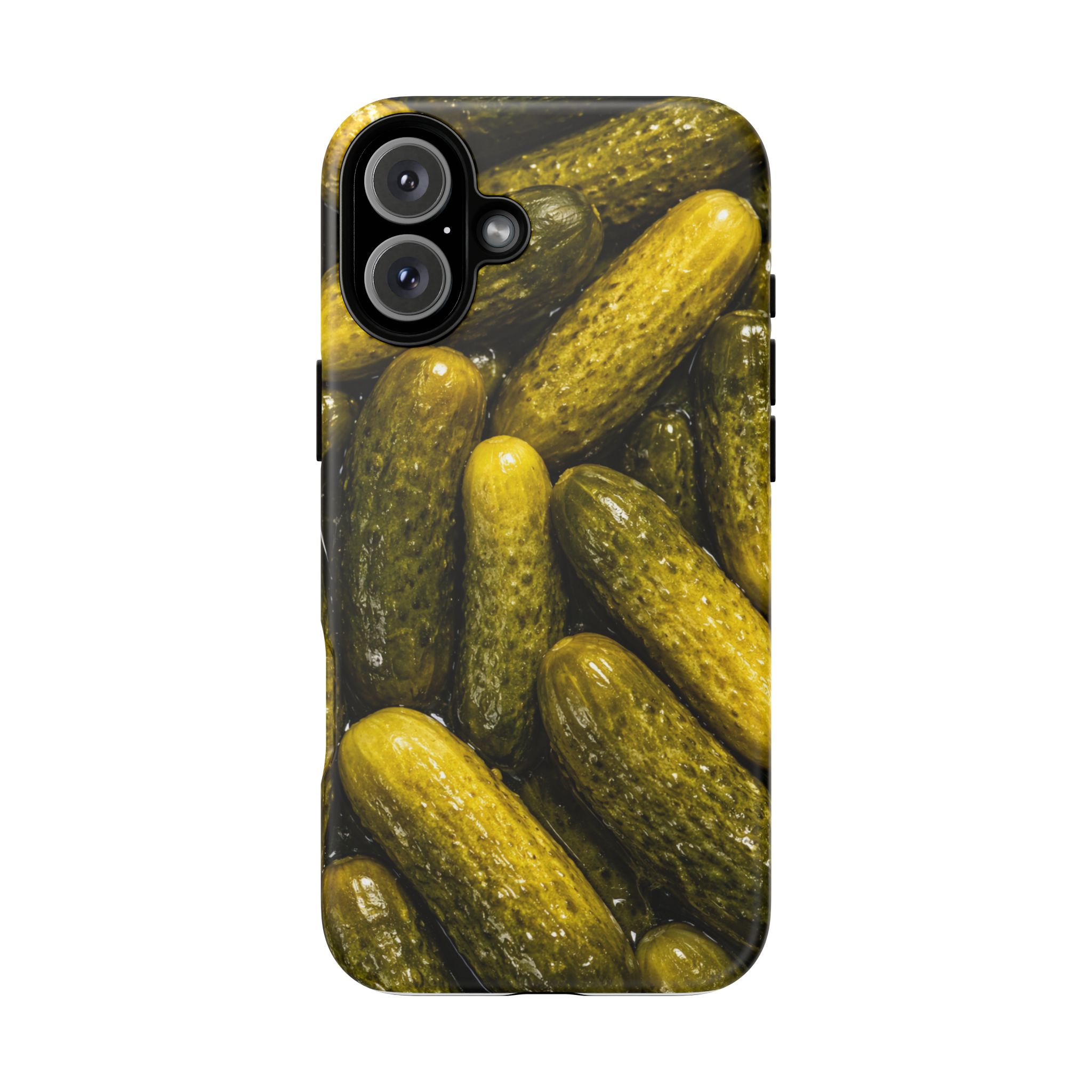 Pickle Pattern iPhone Case — Novelty Pickles Design Protective Case - Image 111