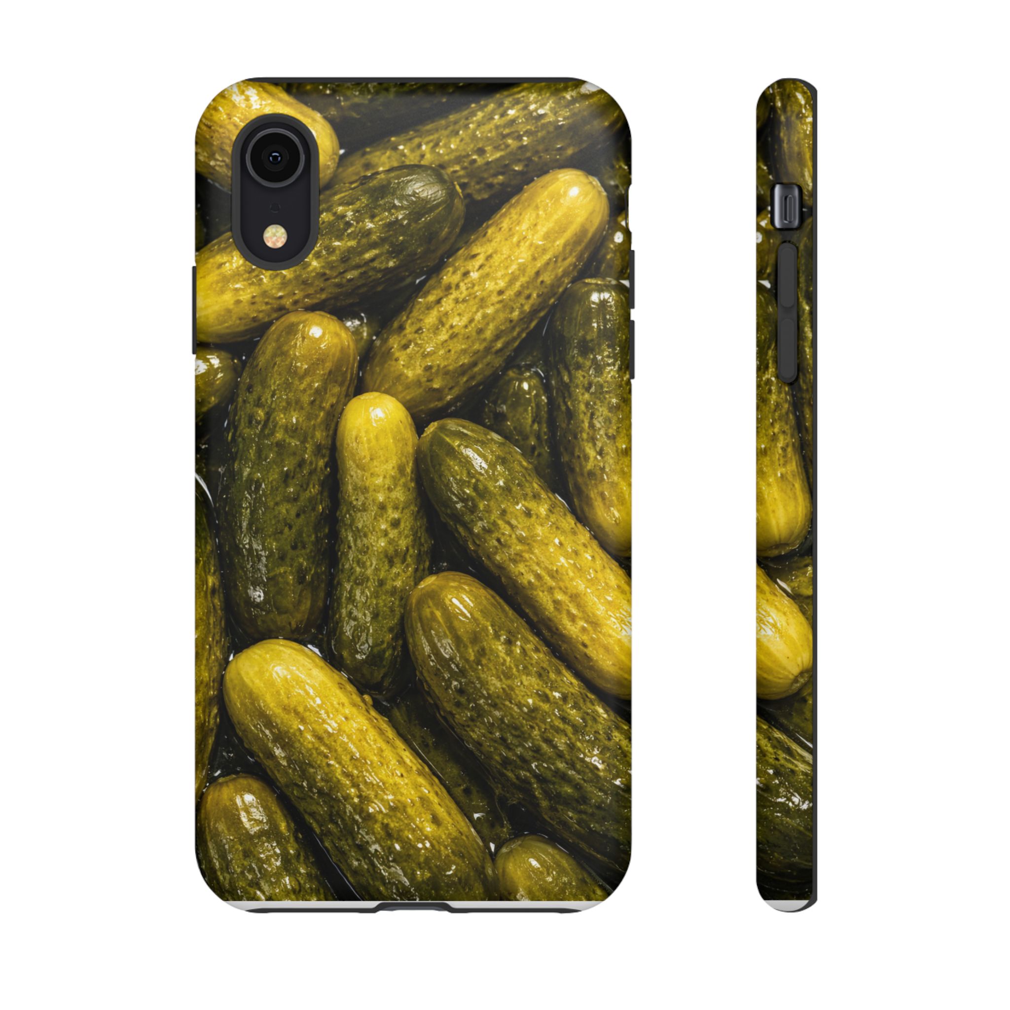 Pickle Pattern iPhone Case — Novelty Pickles Design Protective Case - Image 8