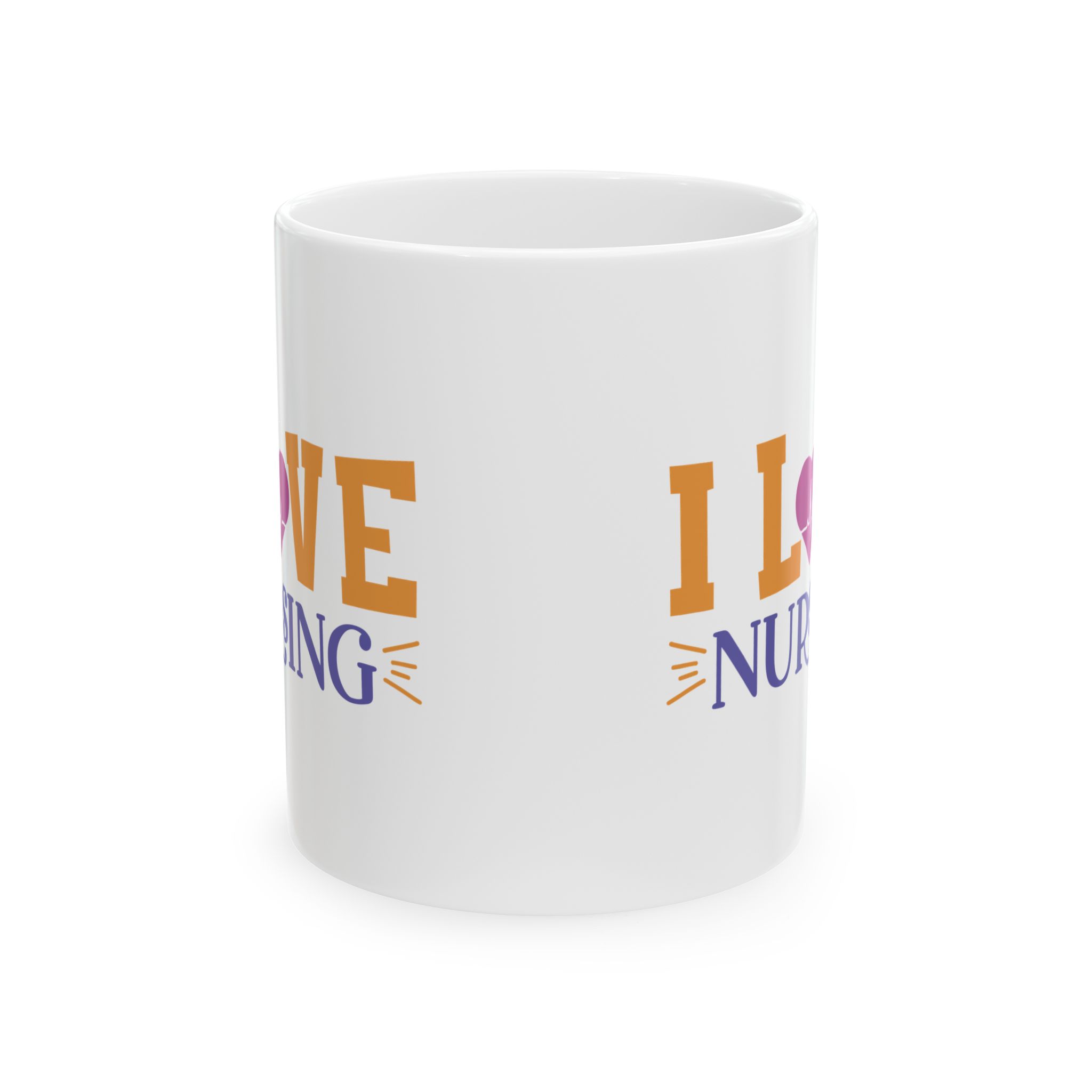 I Love Nursing – Medical Coffee Mug – 11oz/15oz Ceramic Mug - Image 2