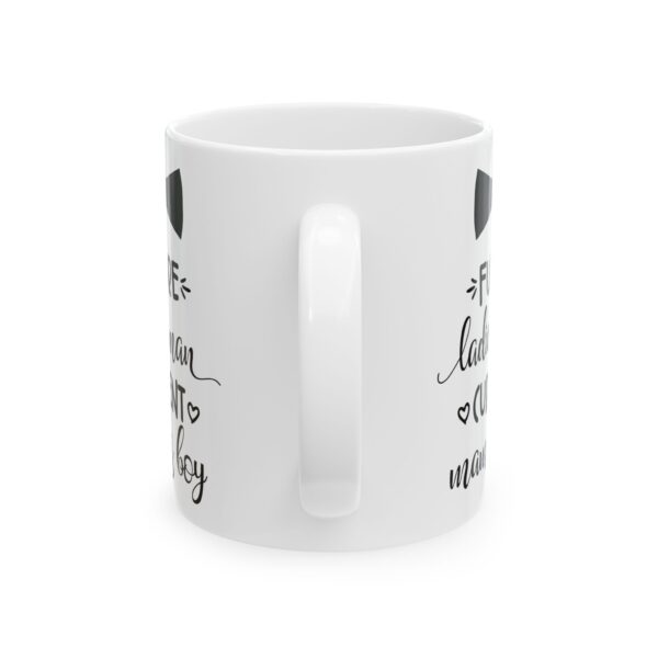 4850072781347277576_2048.jpeg Future Ladies Man Current Mama's Boy Baby Mug – New Parent Gift Coffee Mug – 11oz/15oz Ceramic Mug