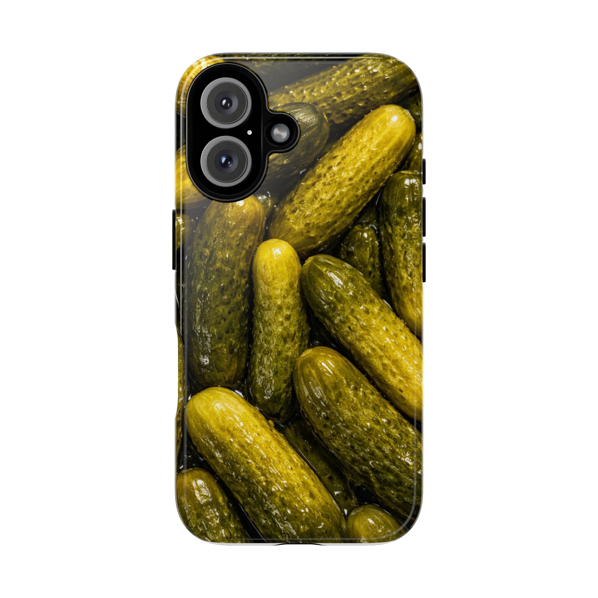 Pickle Pattern iPhone Case — Novelty Pickles Design Protective Case - Image 99