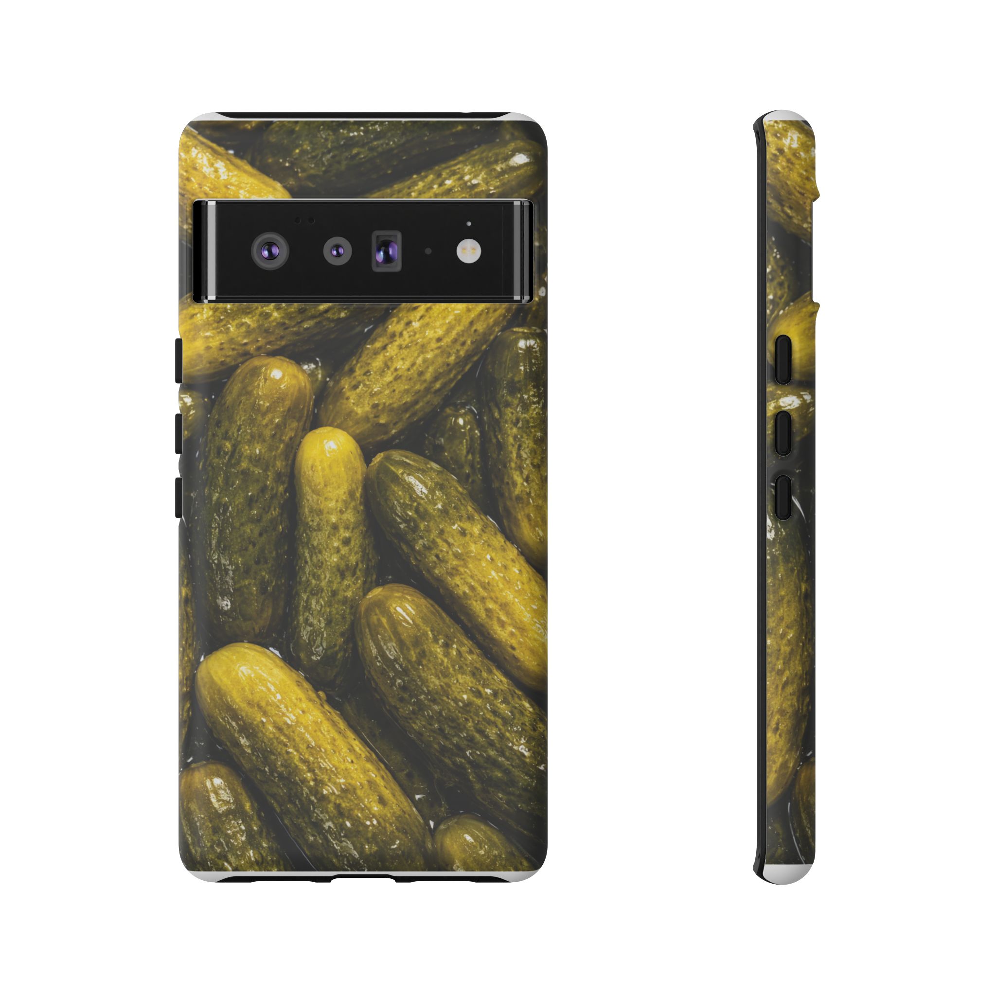 Pickle Pattern Google Pixel Phone Case — Funny Gherkin Protective Cover - Image 17