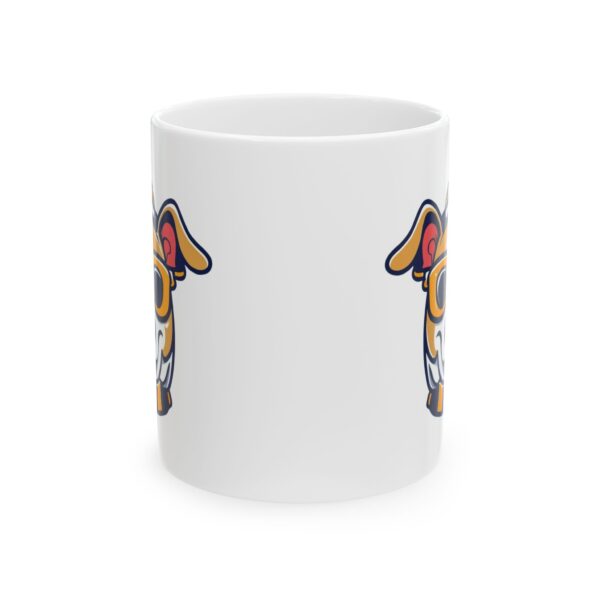 4931863758885015088_2048.jpeg Dog in Yellow Glasses Dog Lover Mug – Cute Cartoon Puppy Coffee Mug – 11oz/15oz Ceramic Mug