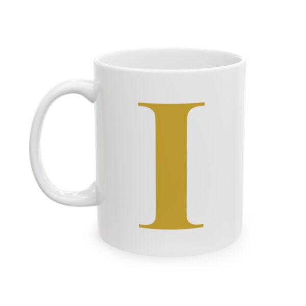 5079854631711693152_2048-1.jpeg Gold Letter I Monogram Mug – Gold Initial Alphabet Coffee Mug – 11oz/15oz Ceramic Mug