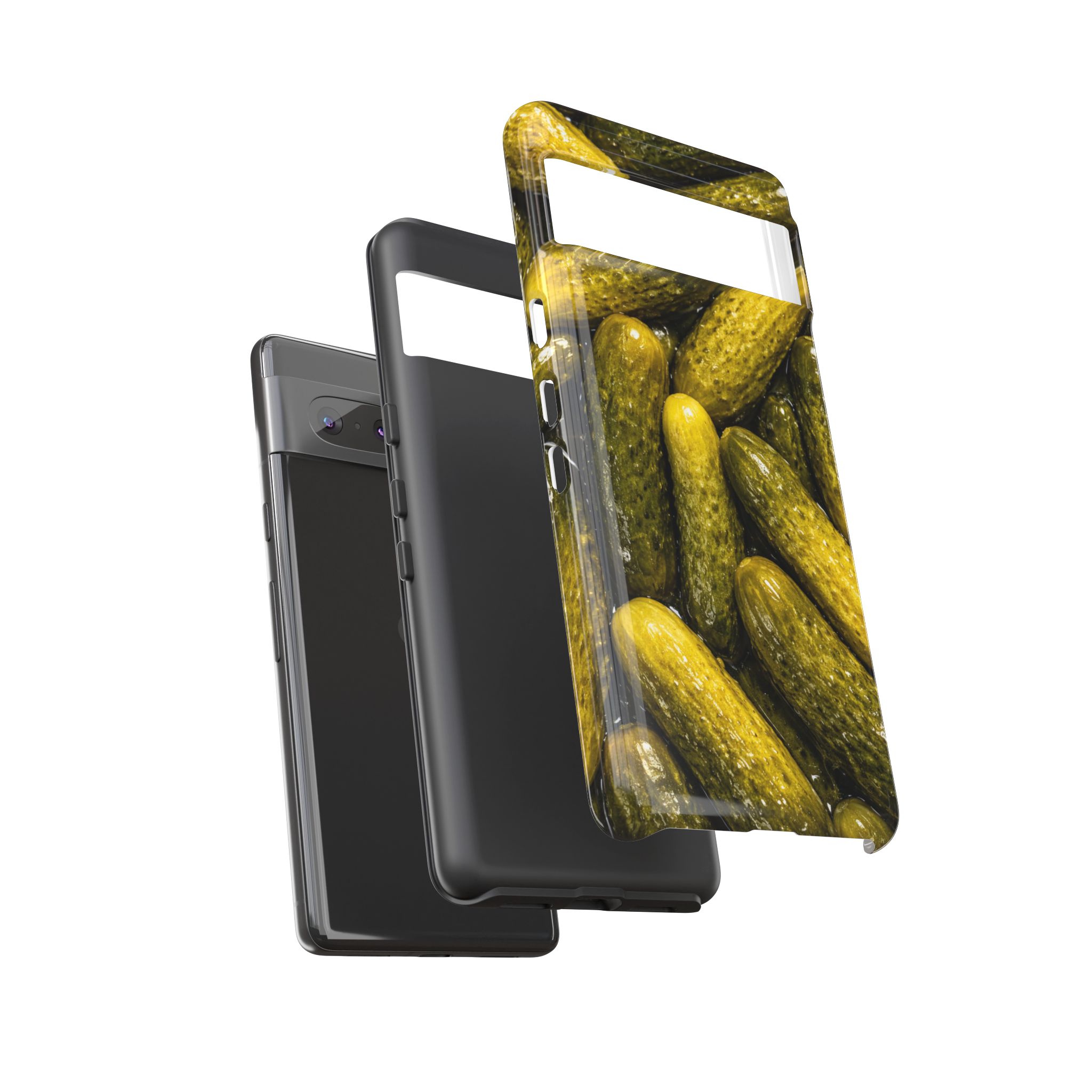 Pickle Pattern Google Pixel Phone Case — Funny Gherkin Protective Cover - Image 7