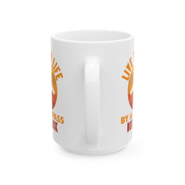 Live Your Life by a Compass Not a Clock Pilot Mug – Aviation Gift Coffee Mug – 11oz/15oz Ceramic Mug