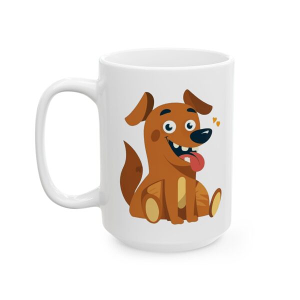 5361767077796631899_2048.jpeg Happy Orange Dog Dog Lover Mug – Cute Cartoon Puppy Coffee Mug – 11oz/15oz Ceramic Mug