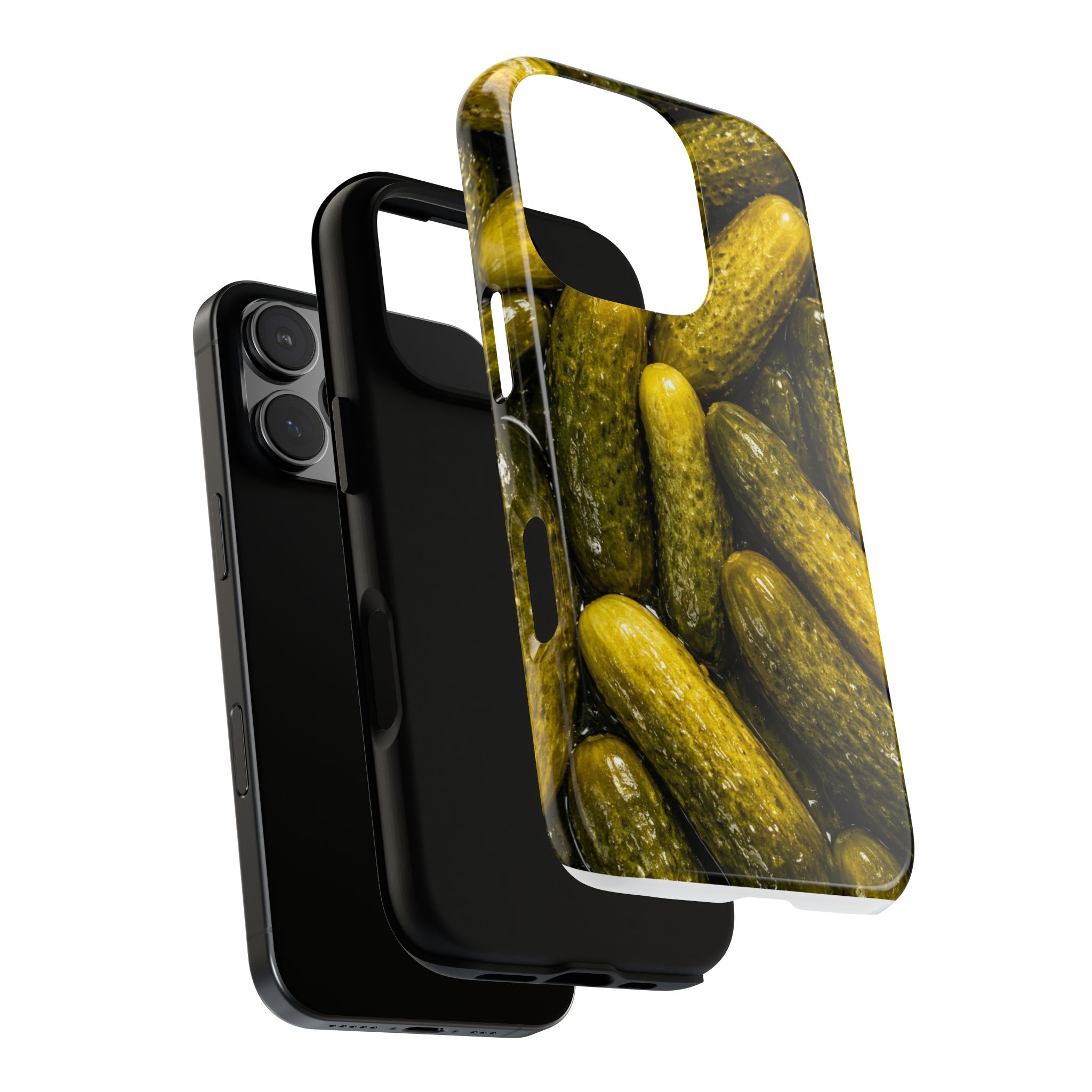 Pickle Pattern iPhone Case — Novelty Pickles Design Protective Case - Image 117
