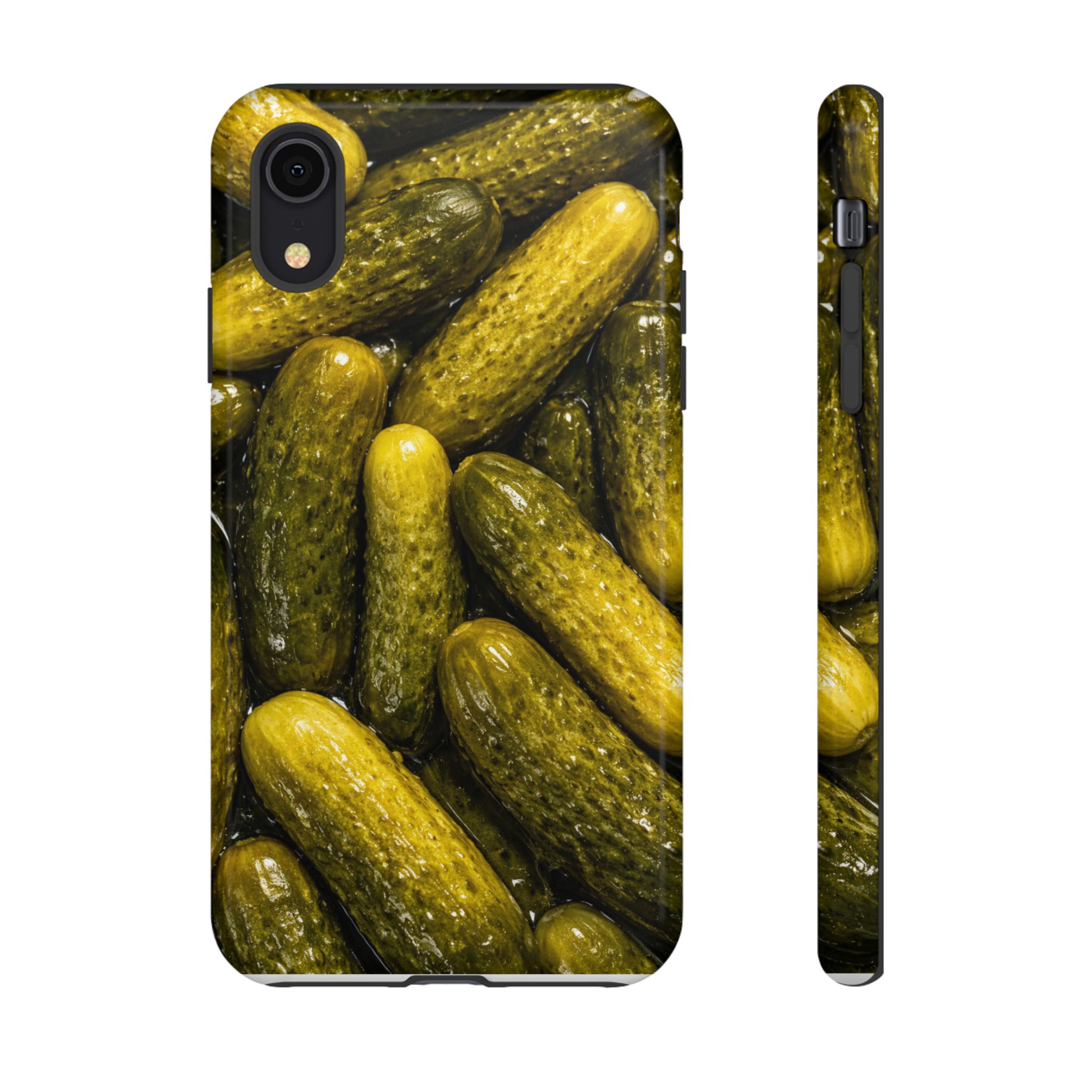 Pickle Pattern iPhone Case — Novelty Pickles Design Protective Case - Image 7
