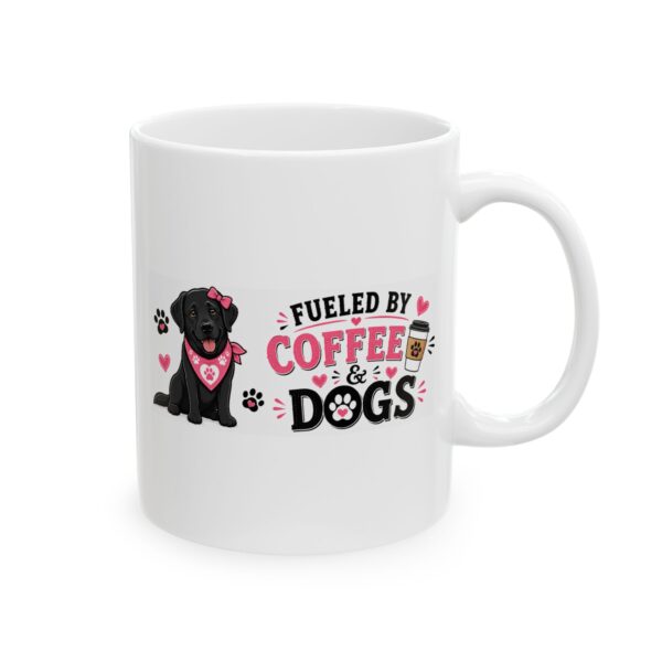 5517788684805218906_2048.jpeg Fueled by Coffee and Dogs Black Labrador Dog Lover Mug – Dog Mom Dog Dad Coffee Mug – 11oz/15oz Ceramic Mug