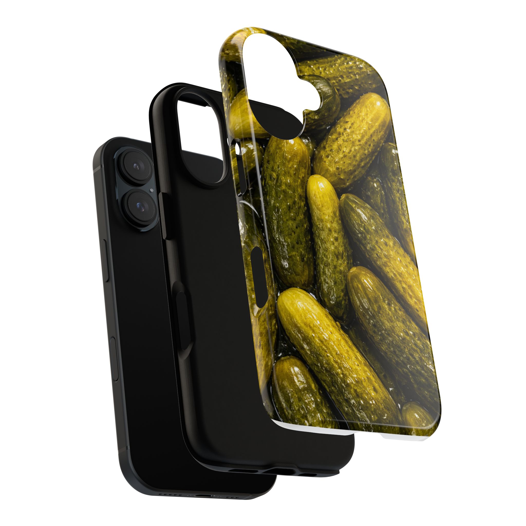 Pickle Pattern iPhone Case — Novelty Pickles Design Protective Case - Image 101