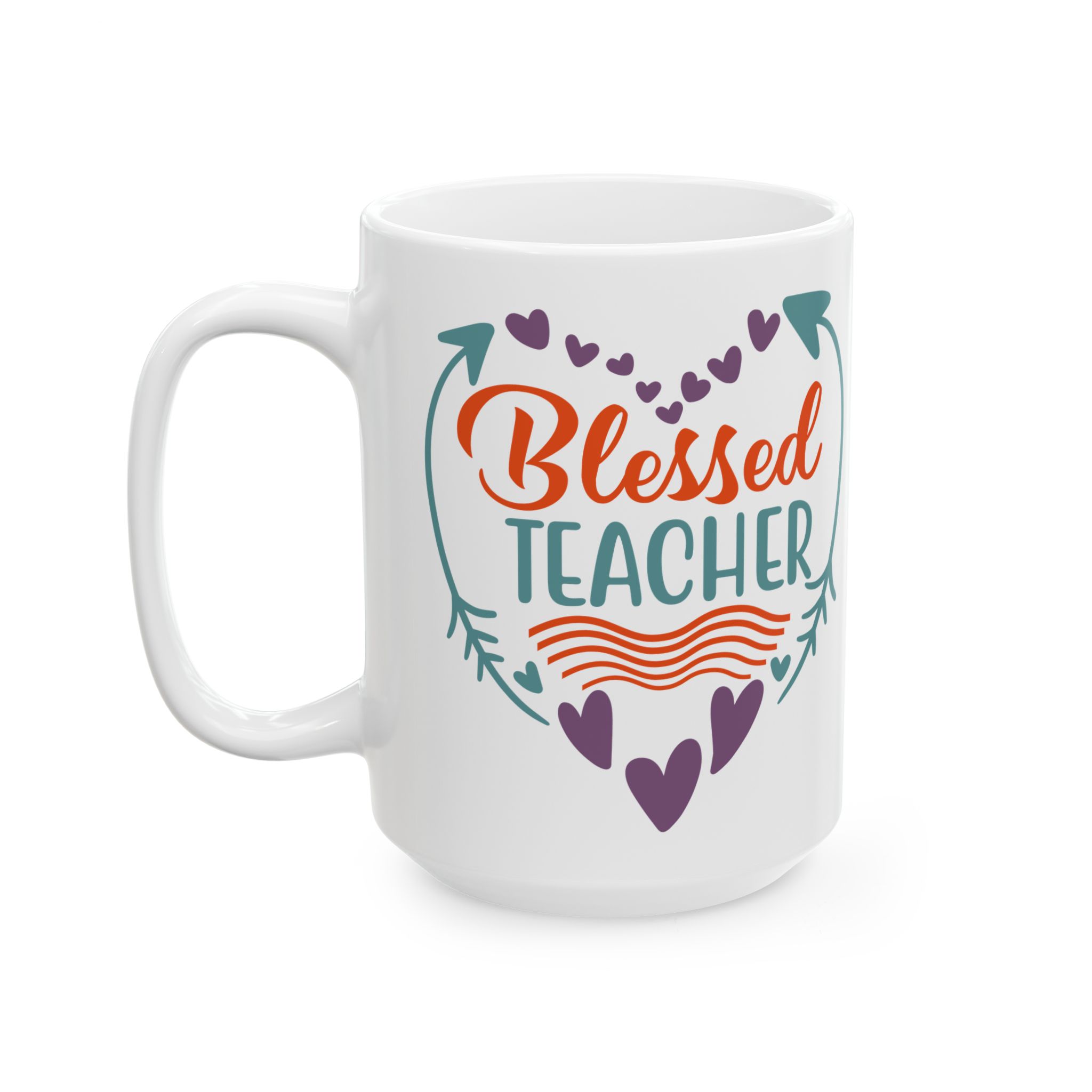Teacher Appreciation Mug "Blessed Teacher" Ceramic Mug — Floral Arrow Design (11oz & 15oz) - Image 8