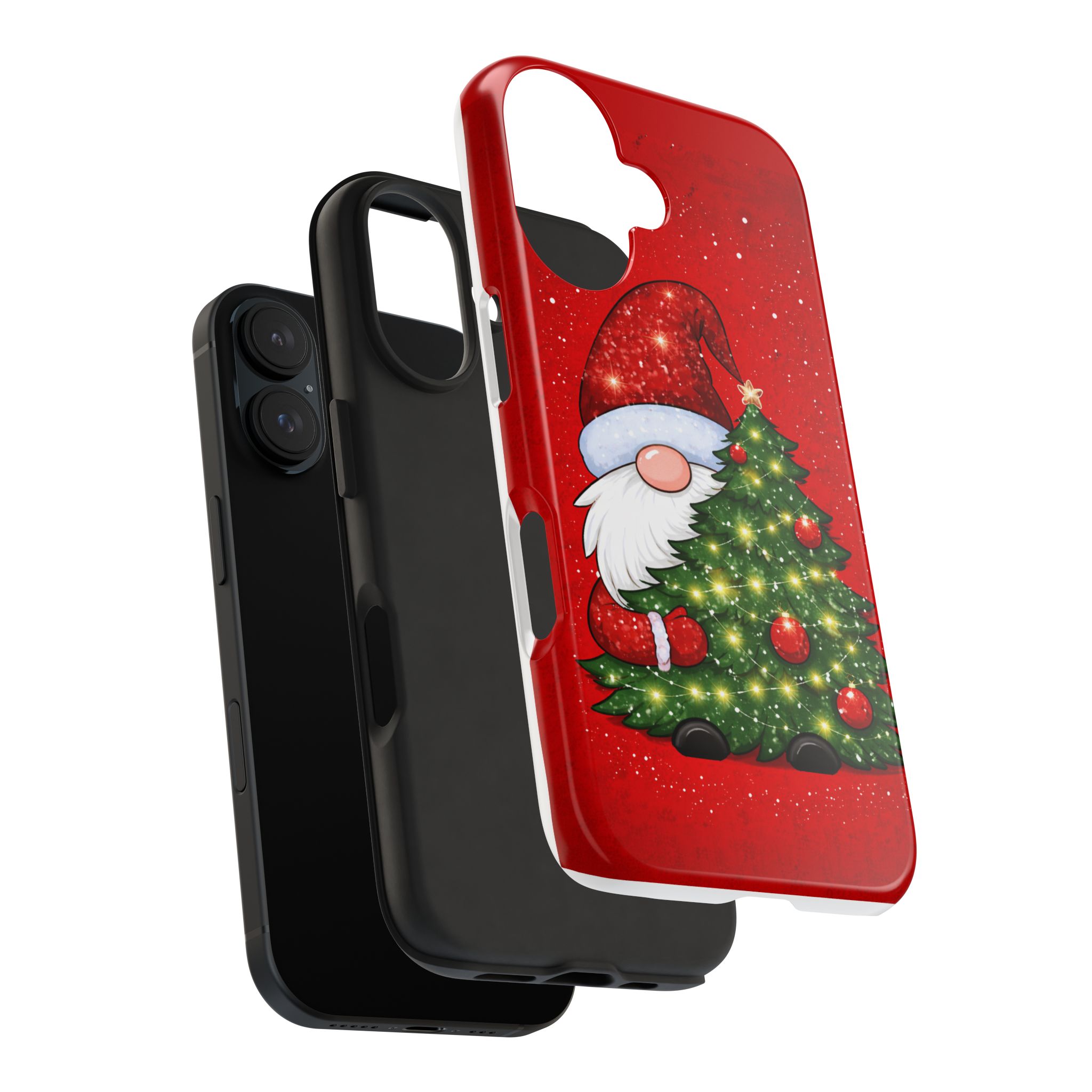 Christmas Gnome Tough Phone Case — Cute Santa Tree Holiday Protection - Image 3