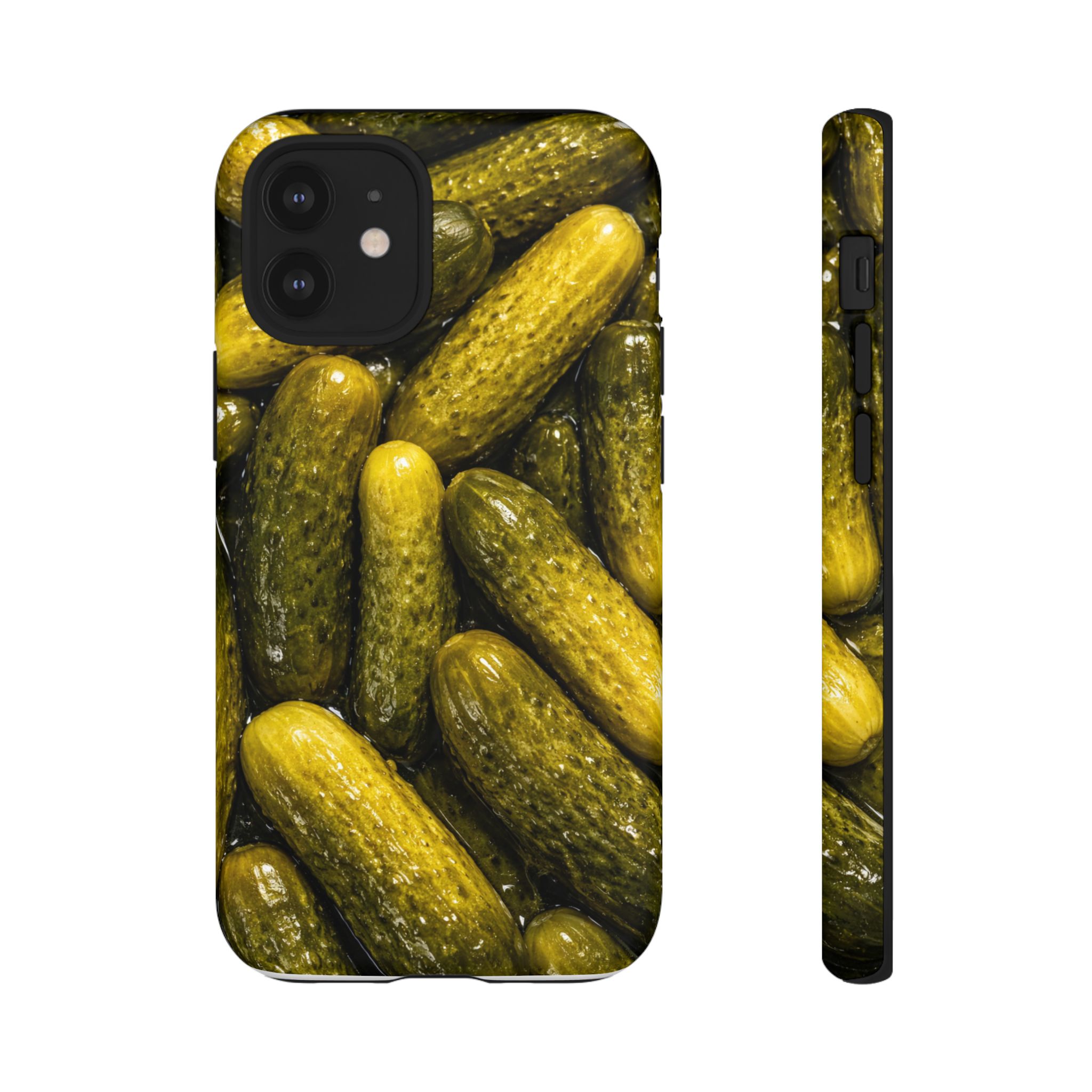 Pickle Pattern iPhone Case — Novelty Pickles Design Protective Case - Image 20