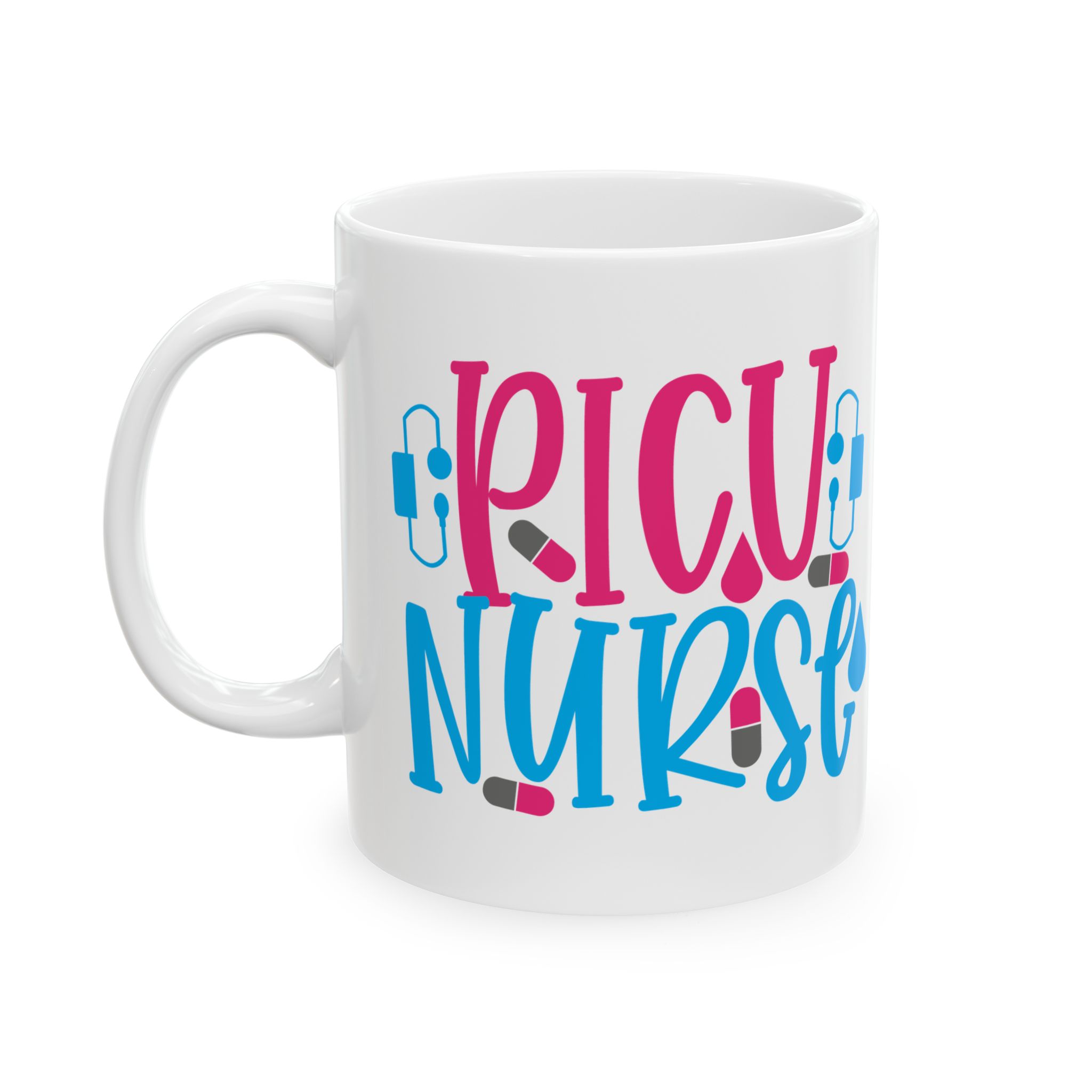PICU Nurse – Medical Coffee Mug – 11oz/15oz Ceramic Mug - Image 3