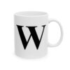 5803633864932205133_2048-1.jpeg Letter W Monogram Mug – Initial Alphabet Coffee Mug – 11oz/15oz Ceramic Mug