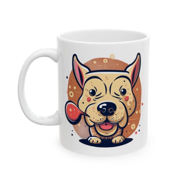 5812385781170561633_2048.jpeg Tough Bulldog with Bubble Dog Lover Mug – Cute Cartoon Puppy Coffee Mug – 11oz/15oz Ceramic Mug