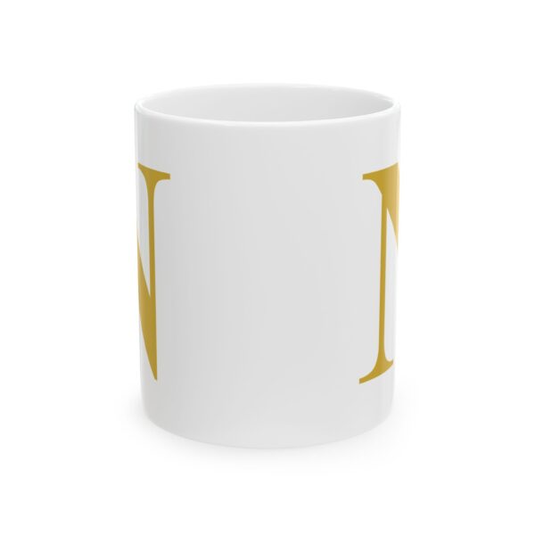 5862595569741437334_2048-1.jpeg Gold Letter N Monogram Mug – Gold Initial Alphabet Coffee Mug – 11oz/15oz Ceramic Mug