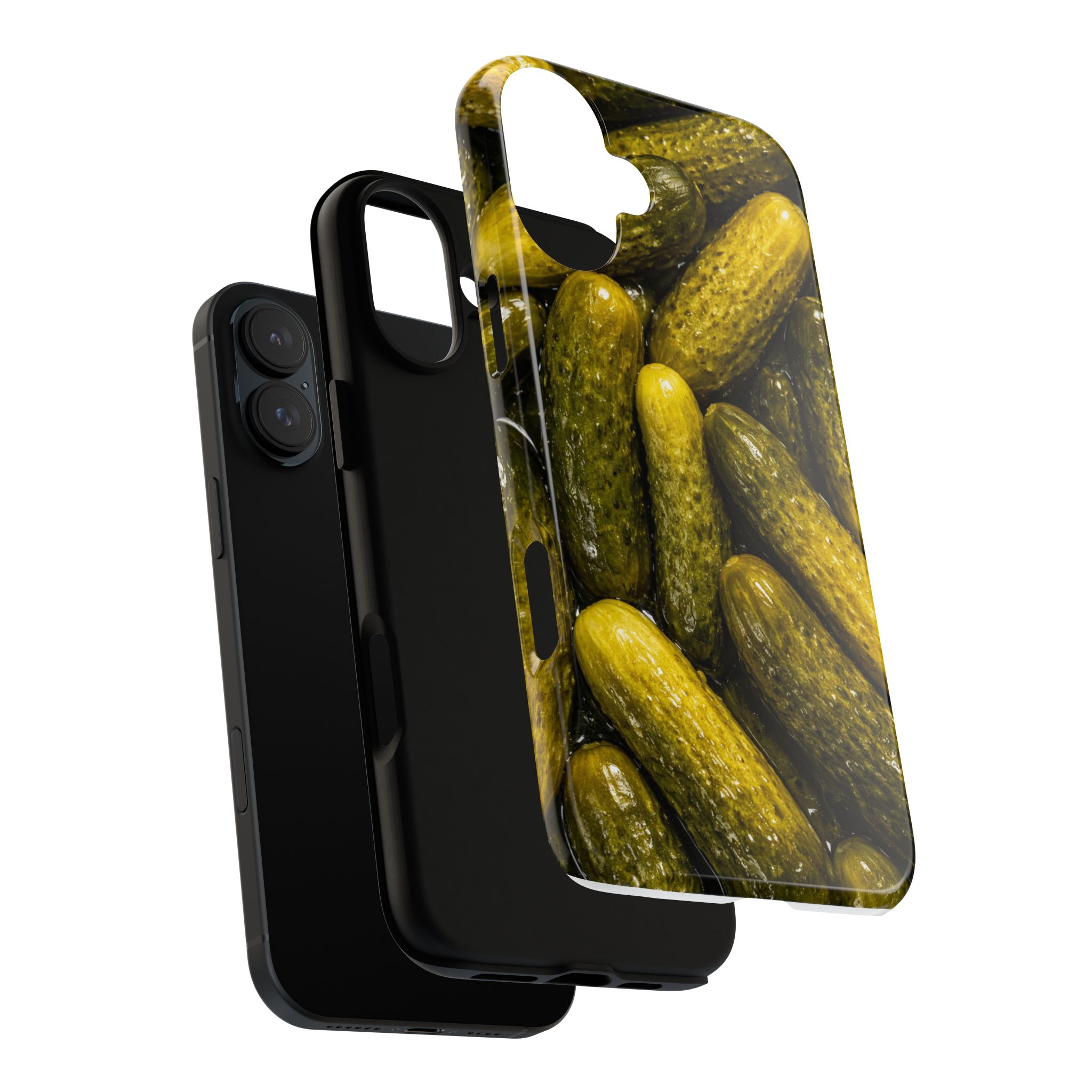 Pickle Pattern iPhone Case — Novelty Pickles Design Protective Case - Image 109