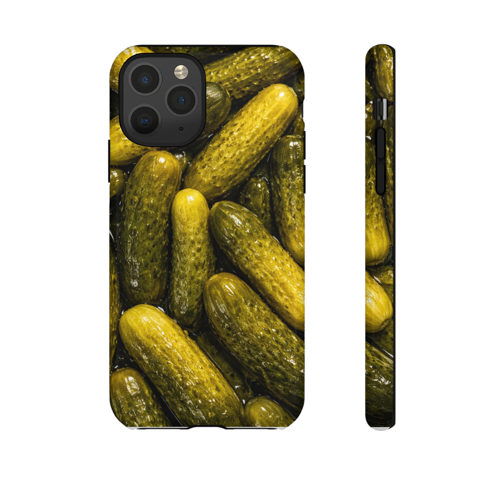 Pickle Pattern iPhone Case — Novelty Pickles Design Protective Case - Image 15