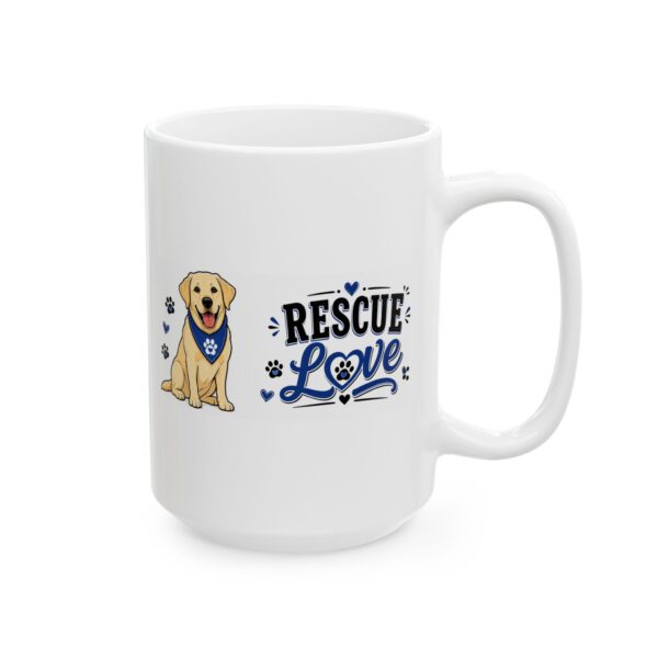 6036839231679149447_2048.jpeg Rescue Love Labrador Dog Lover Mug – Dog Mom Dog Dad Coffee Mug – 11oz/15oz Ceramic Mug