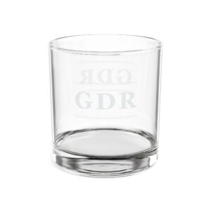 GDR Monogram Engraved Whiskey Glass – 10.5oz On the Rocks Glass