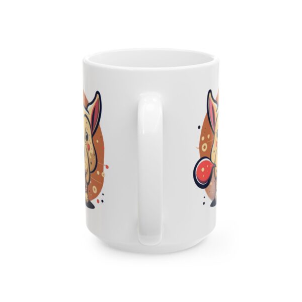 6134093340070978920_2048.jpeg Tough Bulldog with Bubble Dog Lover Mug – Cute Cartoon Puppy Coffee Mug – 11oz/15oz Ceramic Mug
