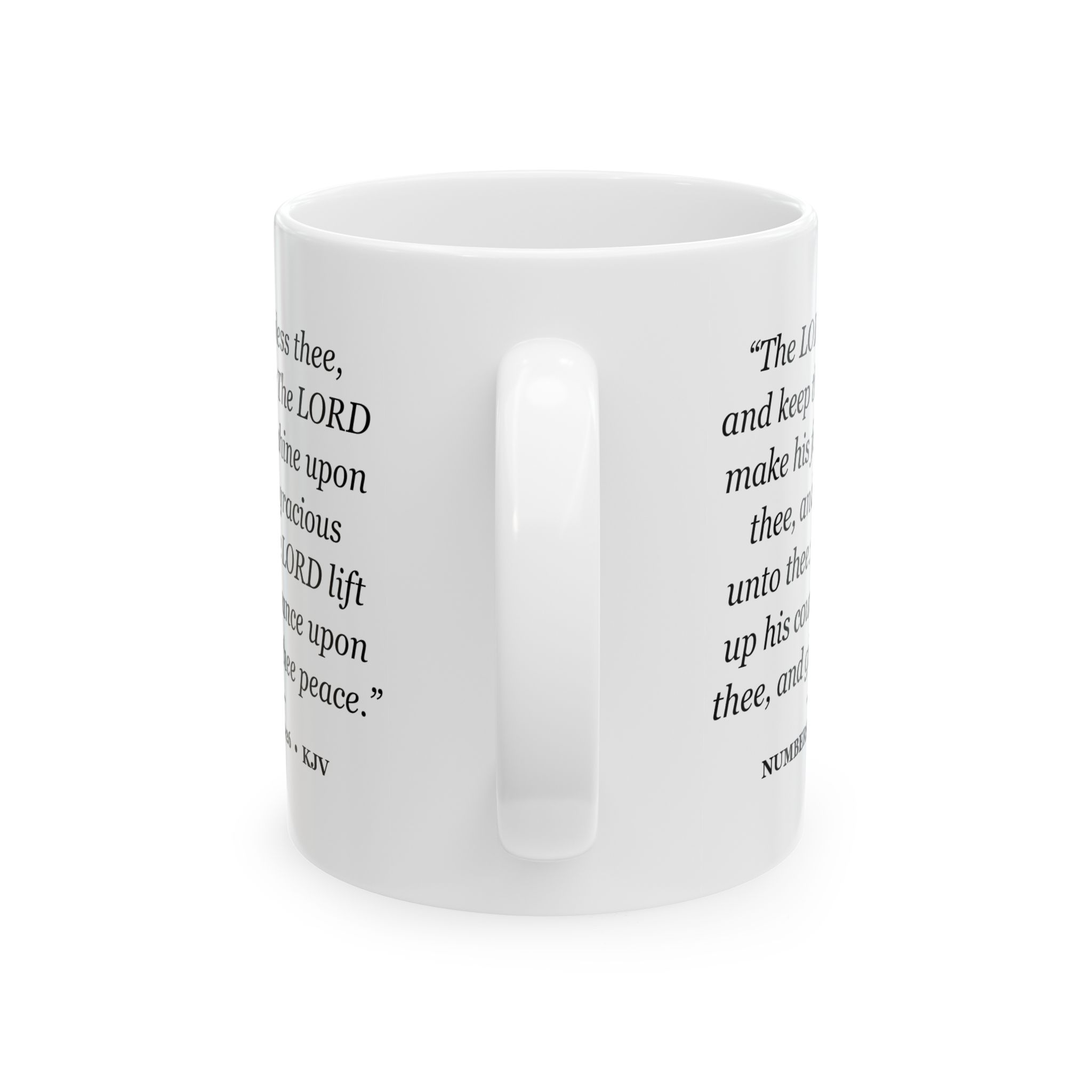 Numbers 6:24-26 Bible Verse Mug – KJV Scripture Coffee Mug – 11oz/15oz Ceramic Mug - Image 3