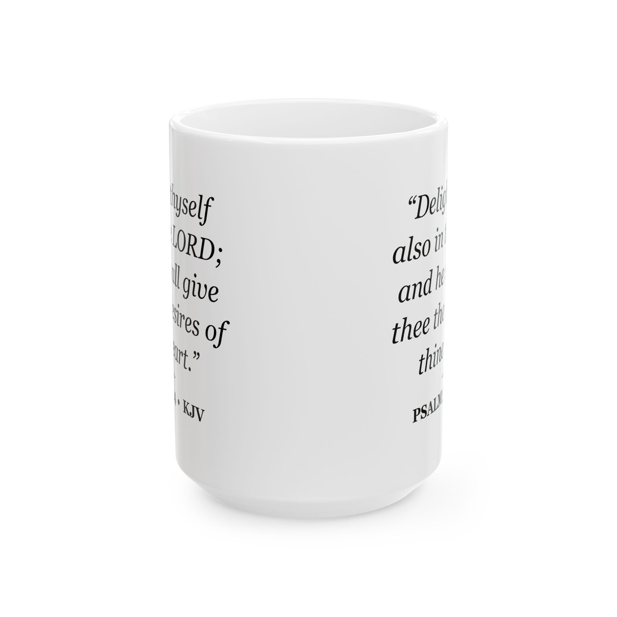 Psalm 37:4 Bible Verse Mug – KJV Scripture Coffee Mug – 11oz/15oz Ceramic Mug - Image 5