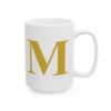 6334792239577789845_2048-1.jpeg Gold Letter M Monogram Mug – Gold Initial Alphabet Coffee Mug – 11oz/15oz Ceramic Mug