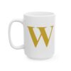 6431278257052012103_2048.jpeg Gold Letter W Monogram Mug – Gold Initial Alphabet Coffee Mug – 11oz/15oz Ceramic Mug