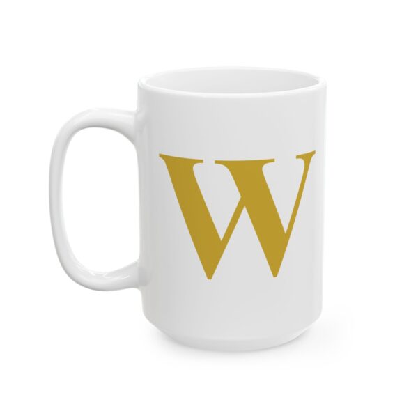 6431278257052012103_2048.jpeg Gold Letter W Monogram Mug – Gold Initial Alphabet Coffee Mug – 11oz/15oz Ceramic Mug