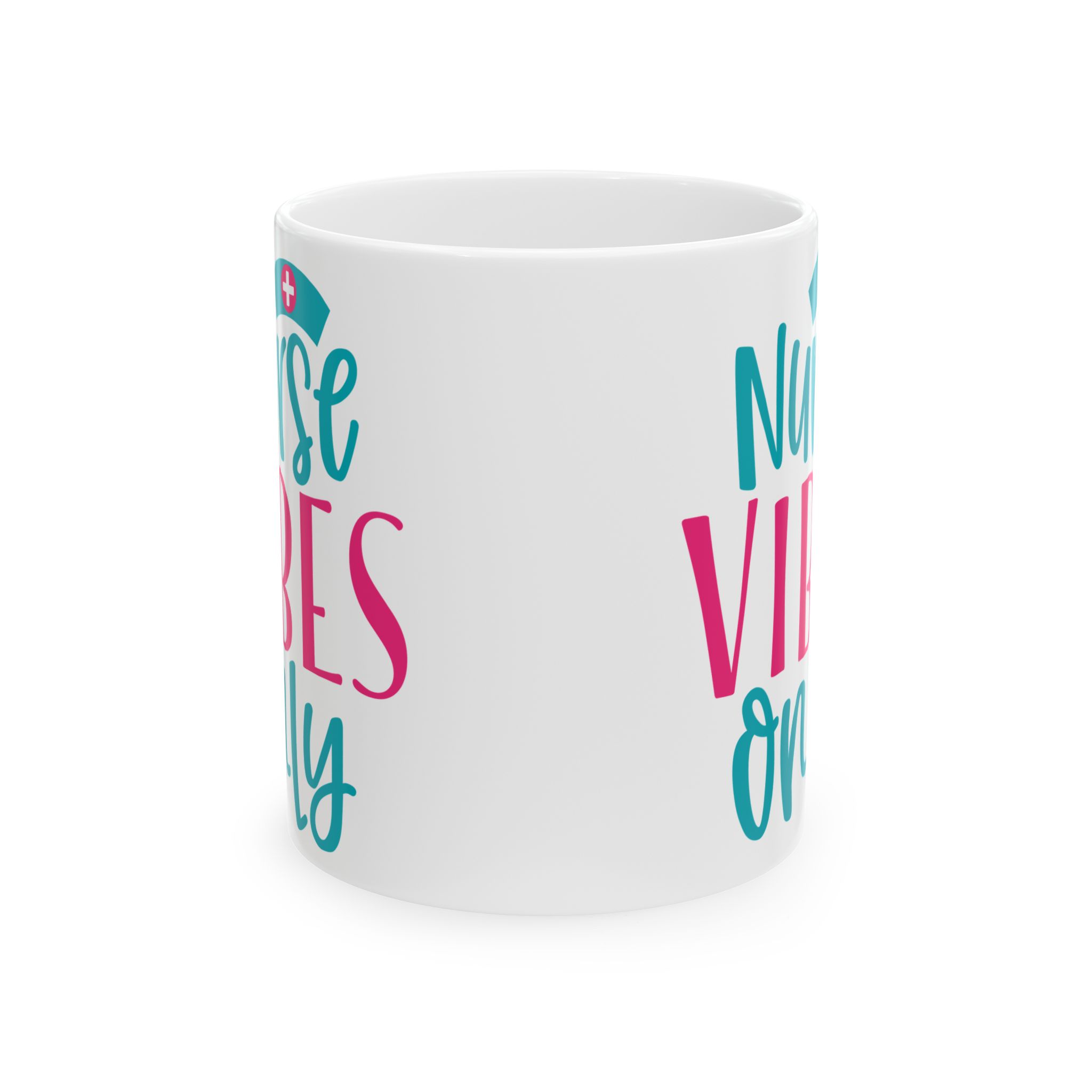 Nurse Vibes Only – Medical Coffee Mug – 11oz/15oz Ceramic Mug - Image 2