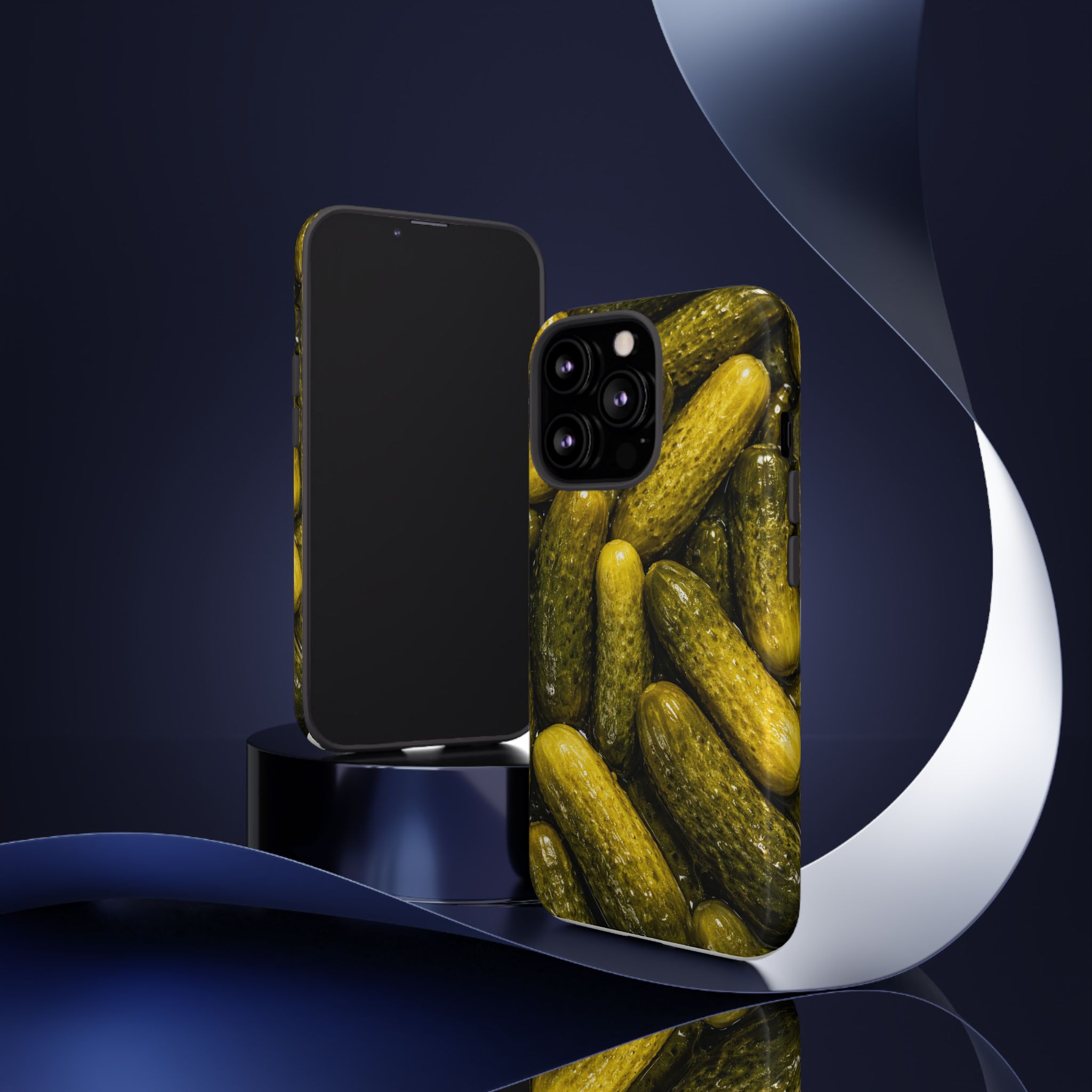Pickle Pattern iPhone Case — Novelty Pickles Design Protective Case - Image 36