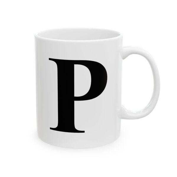 6674250653950928473_2048.jpeg Letter P Monogram Mug – Initial Alphabet Coffee Mug – 11oz/15oz Ceramic Mug