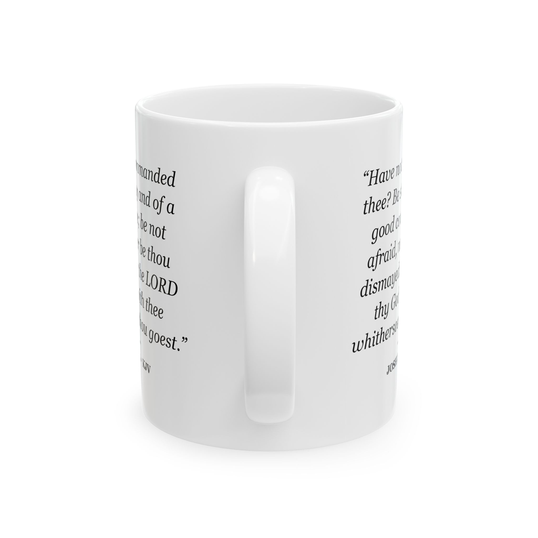 Joshua 1:9 Bible Verse Mug – KJV Scripture Coffee Mug – 11oz/15oz Ceramic Mug - Image 3